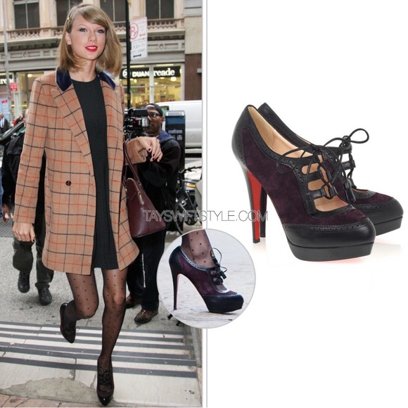 Christian Louboutin Shoes - Christian Louboutin Mamimo platform Oxford Lace Up purple heeled booties 40